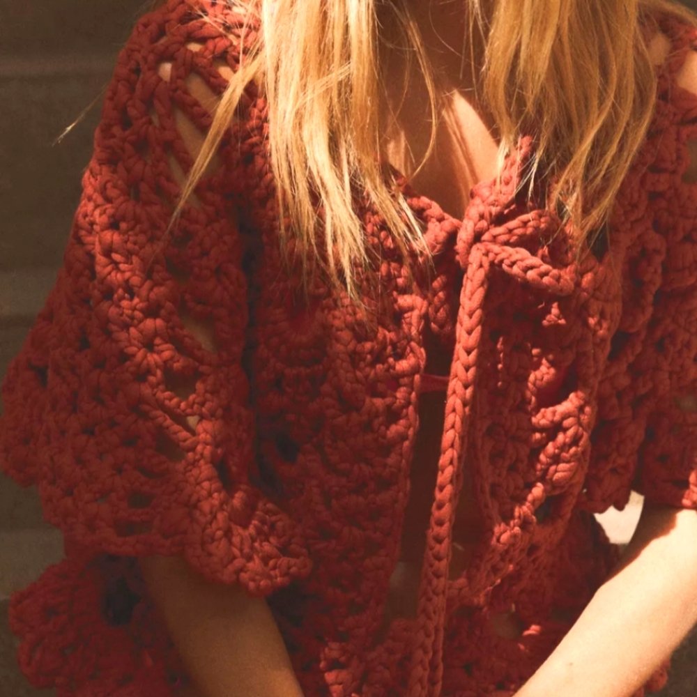 Zara CROCHET Cardigan - Picture 2 of 8